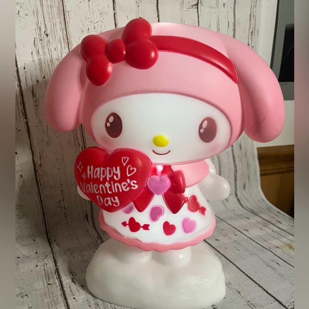 Hello Kitty Blow Mold Valentine's Day My Melody Sanrio Light Up Decor 12"